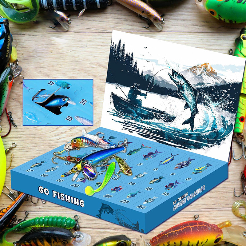 【Up To 60% Off】24 Days Christmas Countdown Fish Tackle Set