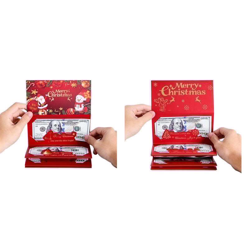 Foldable 6-Slot Christmas Red Envelope