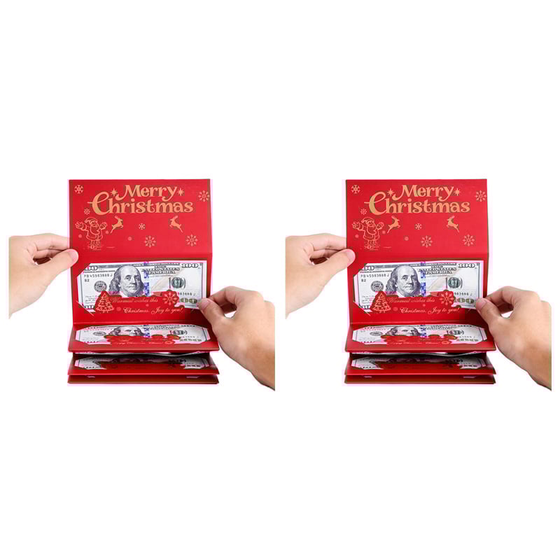 Foldable 6-Slot Christmas Red Envelope