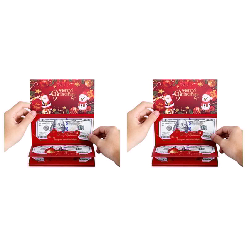 Foldable 6-Slot Christmas Red Envelope